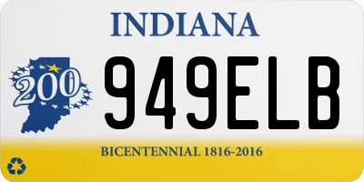 IN license plate 949ELB