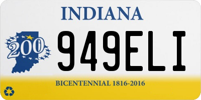 IN license plate 949ELI