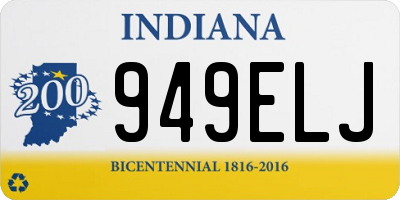 IN license plate 949ELJ