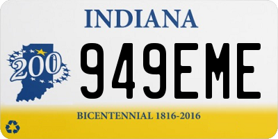 IN license plate 949EME