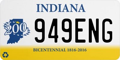IN license plate 949ENG