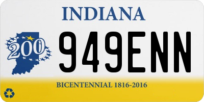 IN license plate 949ENN