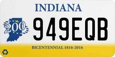 IN license plate 949EQB
