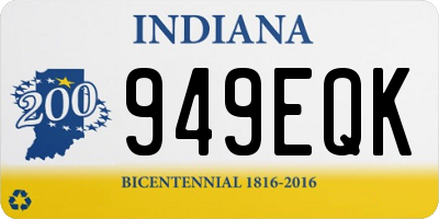 IN license plate 949EQK