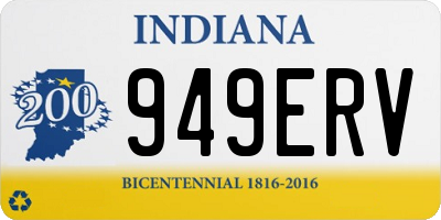 IN license plate 949ERV