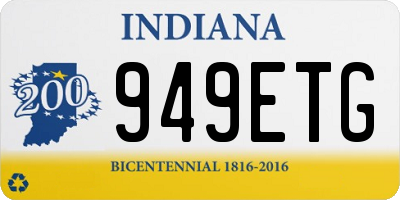 IN license plate 949ETG