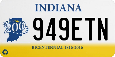 IN license plate 949ETN