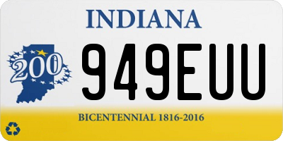 IN license plate 949EUU