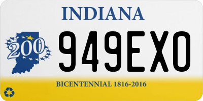 IN license plate 949EXO