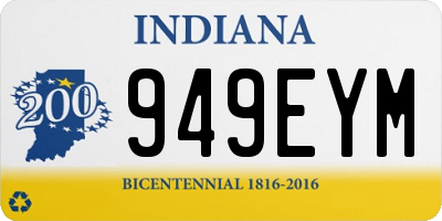 IN license plate 949EYM