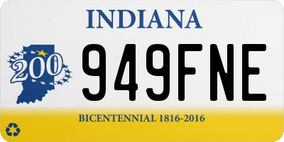 IN license plate 949FNE