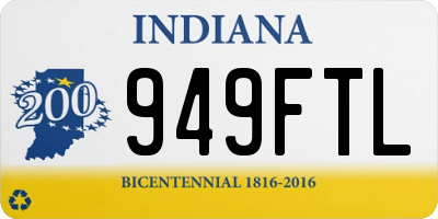 IN license plate 949FTL