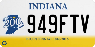 IN license plate 949FTV