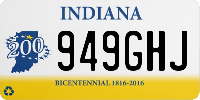 IN license plate 949GHJ