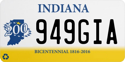 IN license plate 949GIA