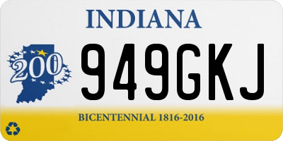 IN license plate 949GKJ