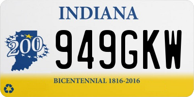 IN license plate 949GKW