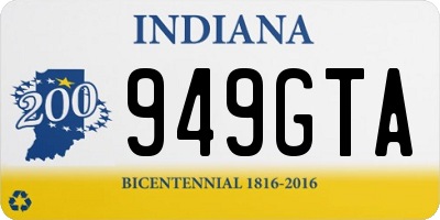 IN license plate 949GTA