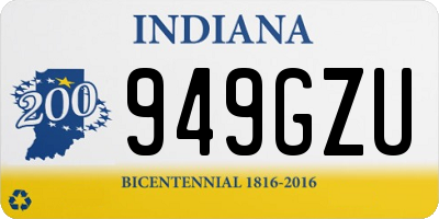 IN license plate 949GZU