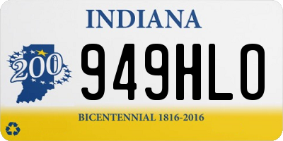 IN license plate 949HLO