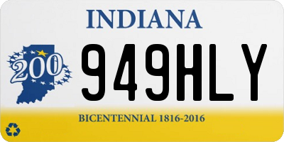 IN license plate 949HLY