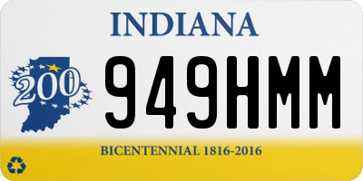 IN license plate 949HMM