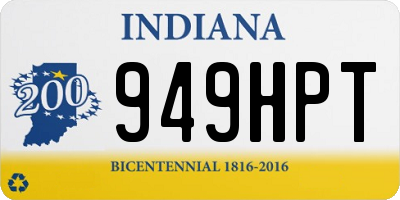 IN license plate 949HPT