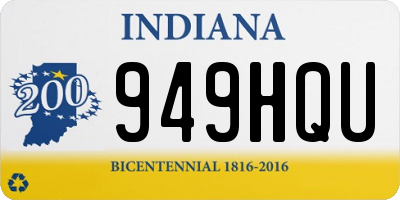 IN license plate 949HQU