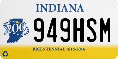 IN license plate 949HSM