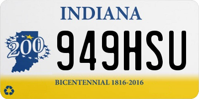 IN license plate 949HSU
