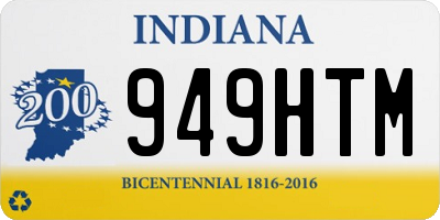 IN license plate 949HTM