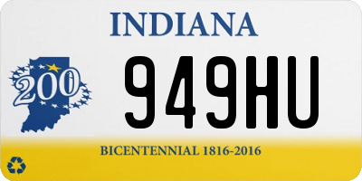 IN license plate 949HU