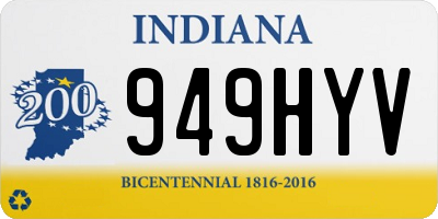 IN license plate 949HYV