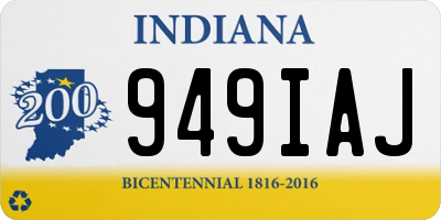 IN license plate 949IAJ