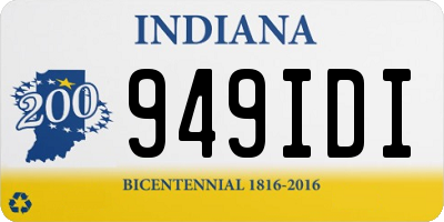 IN license plate 949IDI