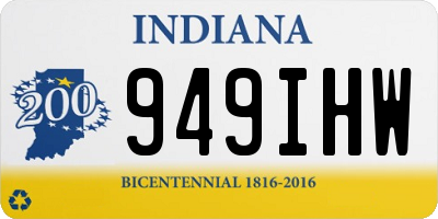 IN license plate 949IHW