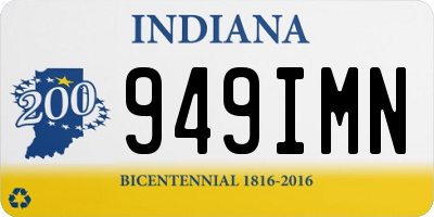 IN license plate 949IMN