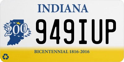 IN license plate 949IUP