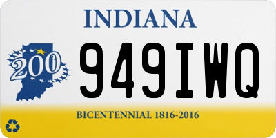 IN license plate 949IWQ