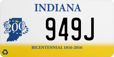 IN license plate 949J