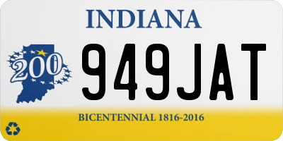 IN license plate 949JAT