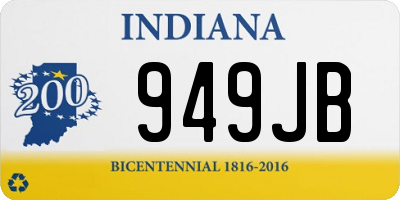 IN license plate 949JB