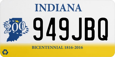 IN license plate 949JBQ