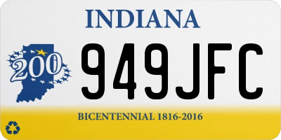 IN license plate 949JFC