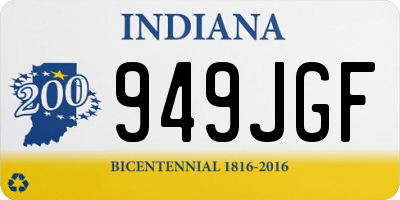 IN license plate 949JGF