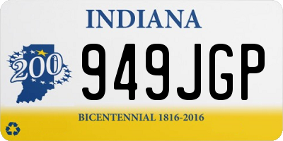 IN license plate 949JGP