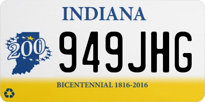 IN license plate 949JHG