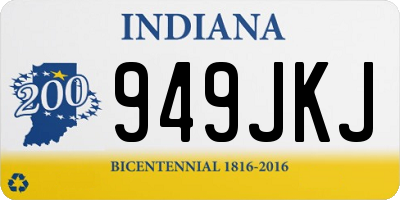 IN license plate 949JKJ