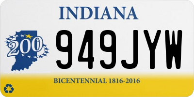 IN license plate 949JYW