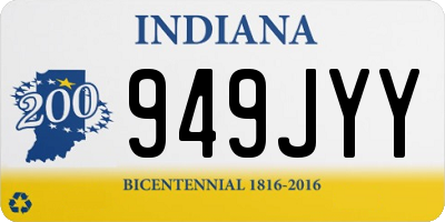IN license plate 949JYY